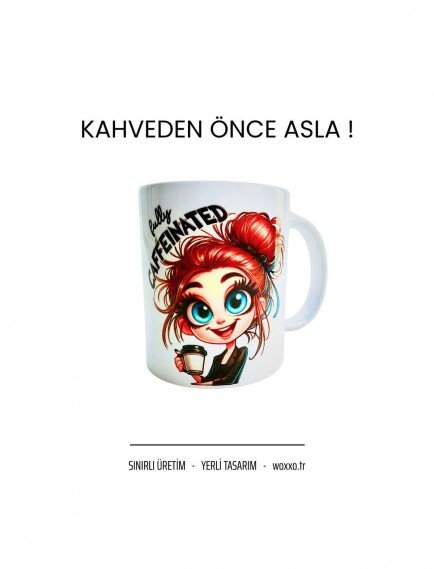 Before-After Coffee Karakterli Porselen Kupa Before-After Coffee Karakterli Porselen Kupa