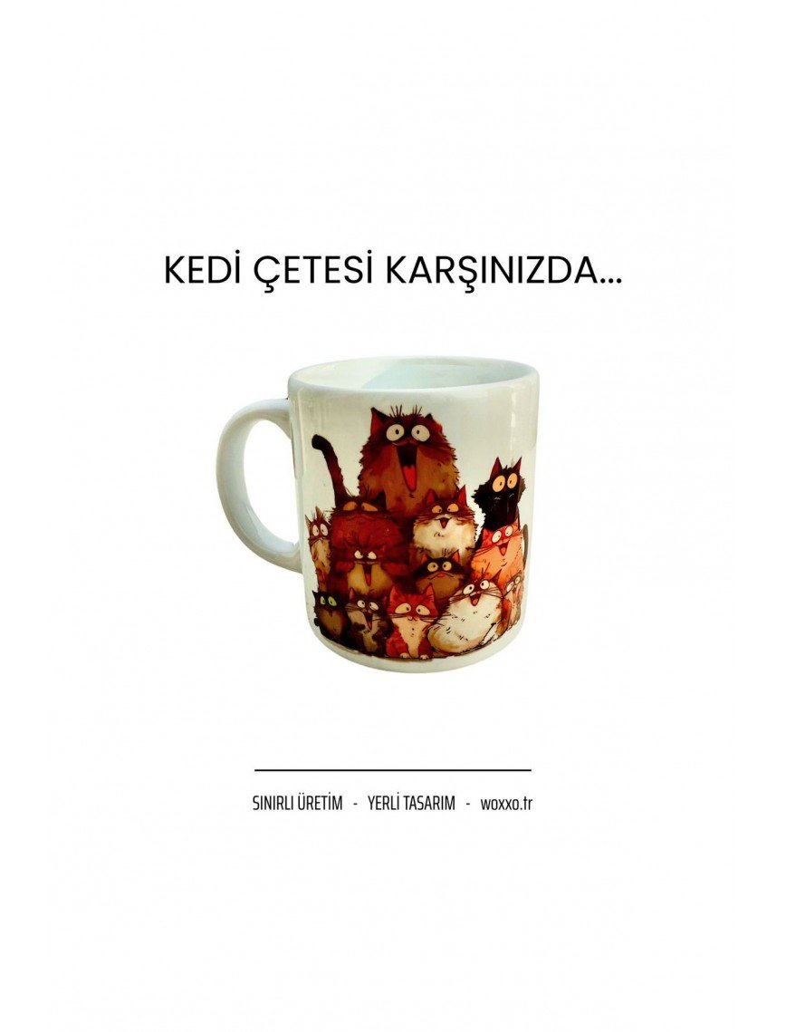 Kedi Çetesi Karikatür Kupa Kedi Çetesi Karikatür Kupa
