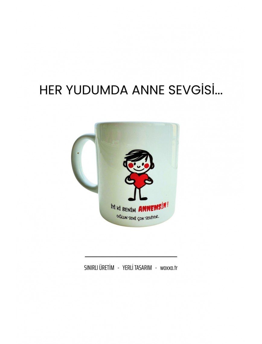 İyi Ki Benim Annemsin Mesajlı Kupa - Seramik İyi Ki Benim Annemsin Mesajlı Kupa - Seramik
