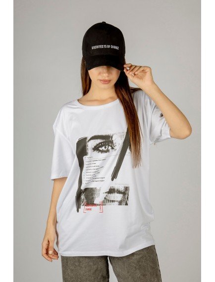 Woxxo Humanity Baskılı Unisex Oversize T-Shirt -Beyaz Lycralı Modal/Pamuk Woxxo Humanity Baskılı Unisex Oversize T-Shirt -Beyaz Lycralı Modal/Pamuk