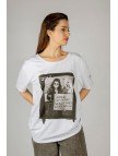Woxxo Glow from the world Baskılı Unisex Oversize T-Shirt -Beyaz Lycralı Modal/Pamuk Woxxo Glow from the world Baskılı Unisex Oversize T-Shirt -Beyaz Lycralı Modal/Pamuk