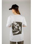 Woxxo Wake Up Baskılı Unisex Oversize T-Shirt -Beyaz Lycralı Modal/Pamuk Woxxo Wake Up Baskılı Unisex Oversize T-Shirt -Beyaz Lycralı Modal/Pamuk