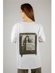 Woxxo Glow from the world Baskılı Unisex Oversize T-Shirt -Beyaz Lycralı Modal/Pamuk Woxxo Glow from the world Baskılı Unisex Oversize T-Shirt -Beyaz Lycralı Modal/Pamuk