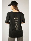 Woxxo Aliens Baskılı Unisex Oversize T-Shirt -Siyah Lycralı Modal/Pamuk Woxxo Aliens Baskılı Unisex Oversize T-Shirt -Siyah Lycralı Modal/Pamuk