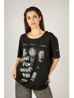 Woxxo Good Fellas Baskılı Unisex Oversize T-Shirt -Siyah Lycralı Modal/Pamuk Woxxo Good Fellas Baskılı Unisex Oversize T-Shirt -Siyah Lycralı Modal/Pamuk