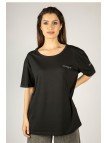 Woxxo Wake Up Baskılı Unisex Oversize T-Shirt -Siyah Lycralı Modal/Pamuk Woxxo Wake Up Baskılı Unisex Oversize T-Shirt -Siyah Lycralı Modal/Pamuk