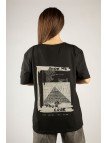 Woxxo Show me your code Baskılı Unisex Oversize T-Shirt -Siyah Lycralı Modal/Pamuk Woxxo Show me your code Baskılı Unisex Oversize T-Shirt -Siyah Lycralı Modal/Pamuk