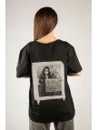 Woxxo Glow from the world Baskılı Unisex Oversize T-Shirt -Siyah Lycralı Modal/Pamuk Woxxo Glow from the world Baskılı Unisex Oversize T-Shirt -Siyah Lycralı Modal/Pamuk
