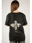 Woxxo Aliens Baskılı Unisex Oversize T-Shirt -Siyah Lycralı Modal/Pamuk Woxxo Aliens Baskılı Unisex Oversize T-Shirt -Siyah Lycralı Modal/Pamuk
