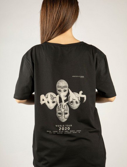 Woxxo Aliens Baskılı Unisex Oversize T-Shirt -Siyah Lycralı Modal/Pamuk Woxxo Aliens Baskılı Unisex Oversize T-Shirt -Siyah Lycralı Modal/Pamuk