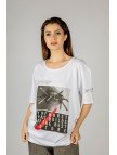 Woxxo The future Baskılı Unisex Oversize T-Shirt -Beyaz Lycralı Modal/Pamuk Woxxo The future Baskılı Unisex Oversize T-Shirt -Beyaz Lycralı Modal/Pamuk