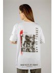 Woxxo Act or Forget Baskılı Unisex Oversize T-Shirt -Beyaz Lycralı Modal/Pamuk Woxxo Act or Forget Baskılı Unisex Oversize T-Shirt -Beyaz Lycralı Modal/Pamuk