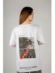 Woxxo The future Baskılı Unisex Oversize T-Shirt -Beyaz Lycralı Modal/Pamuk Woxxo The future Baskılı Unisex Oversize T-Shirt -Beyaz Lycralı Modal/Pamuk