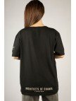 Woxxo Dreams are for real Baskılı Unisex Oversize T-Shirt -Siyah Lycralı Modal/Pamuk Woxxo Dreams are for real Baskılı Unisex Oversize T-Shirt -Siyah Lycralı Modal/Pamuk
