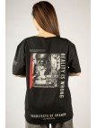 Woxxo Reality is Wrong Baskılı Unisex Oversize T-Shirt -Siyah Lycralı Modal/Pamuk Woxxo Reality is Wrong Baskılı Unisex Oversize T-Shirt -Siyah Lycralı Modal/Pamuk