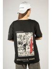 Woxxo I want the whole world on nothing Baskılı Unisex Oversize T-Shirt -Siyah Lycralı Modal/Pamuk Woxxo I want the whole world on nothing Baskılı Unisex Oversize T-Shirt -Siyah Lycralı Modal/Pamuk