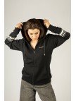 Woxxo Glow from the world Fermuarlı Kapüşonlu Unisex Sweatshirt - Siyah Street Baskılı Woxxo Glow from the world Fermuarlı Kapüşonlu Unisex Sweatshirt - Siyah Street Baskılı