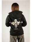 Woxxo Aliens Fermuarlı Kapüşonlu Unisex Sweatshirt - Siyah Street Baskılı Woxxo Aliens Fermuarlı Kapüşonlu Unisex Sweatshirt - Siyah Street Baskılı