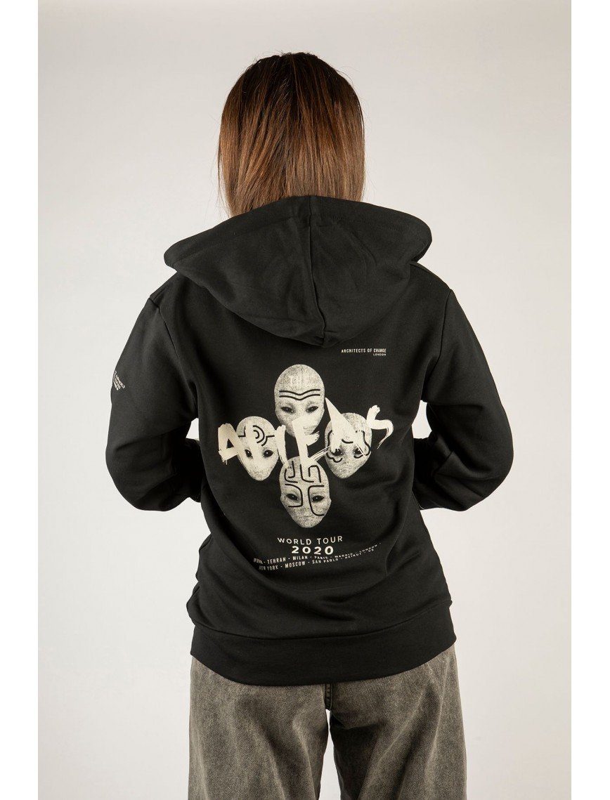 Woxxo Aliens Fermuarlı Kapüşonlu Unisex Sweatshirt - Siyah Street Baskılı Woxxo Aliens Fermuarlı Kapüşonlu Unisex Sweatshirt - Siyah Street Baskılı
