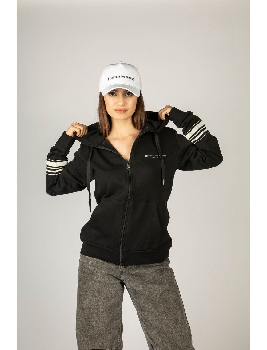 Woxxo Privacy the new secrecy Fermuarlı Kapüşonlu Unisex Sweatshirt - Siyah Street Baskılı Woxxo Privacy the new secrecy Fermuarlı Kapüşonlu Unisex Sweatshirt - Siyah Street Baskılı