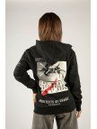 Woxxo The Future Fermuarlı Kapüşonlu Unisex Sweatshirt - Siyah Street Baskılı Woxxo The Future Fermuarlı Kapüşonlu Unisex Sweatshirt - Siyah Street Baskılı