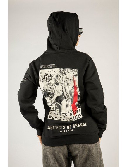 Woxxo I want The Whole World On Nothing Fermuarlı Kapüşonlu Unisex Sweatshirt - Siyah Street Baskılı Woxxo I want The Whole World On Nothing Fermuarlı Kapüşonlu Unisex Sweatshirt - Siyah Street Baskılı