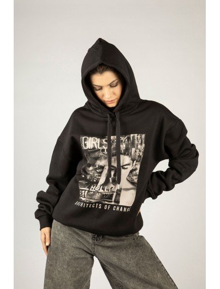 Woxxo Girls Premium Hoodie - Unisex Oversize Sweatshirt