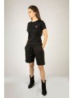 Woxxo Ocean Rabbit Siyah Baskılı Unisex Tişört - %100 Pamuk Kauçuk Arma Detaylı Woxxo Ocean Rabbit Siyah Baskılı Unisex Tişört - %100 Pamuk Kauçuk Arma Detaylı