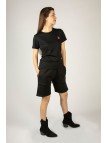 Woxxo Ocean Rabbit Siyah Baskılı Unisex Tişört - %100 Pamuk Kauçuk Arma Detaylı Woxxo Ocean Rabbit Siyah Baskılı Unisex Tişört - %100 Pamuk Kauçuk Arma Detaylı